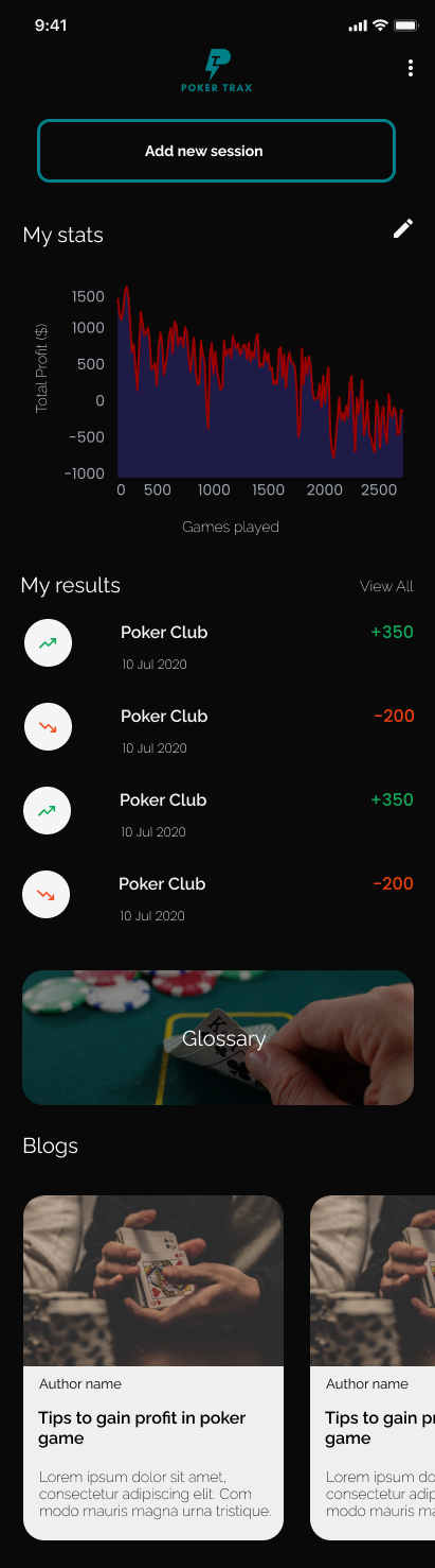 Poker Trax App